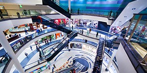 Modern shopping mall interior Modern shopping mall interior