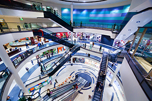 Modern shopping mall interior Modern shopping mall interior