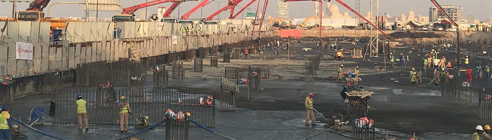 Record du monde de la plus grande dalle de béton : une performance signée Qualiconsult Engineers et Alfa Engineering