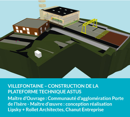 VILLEFONTAINE2 Villefontaine - construction de la plateforme technique ASTUS